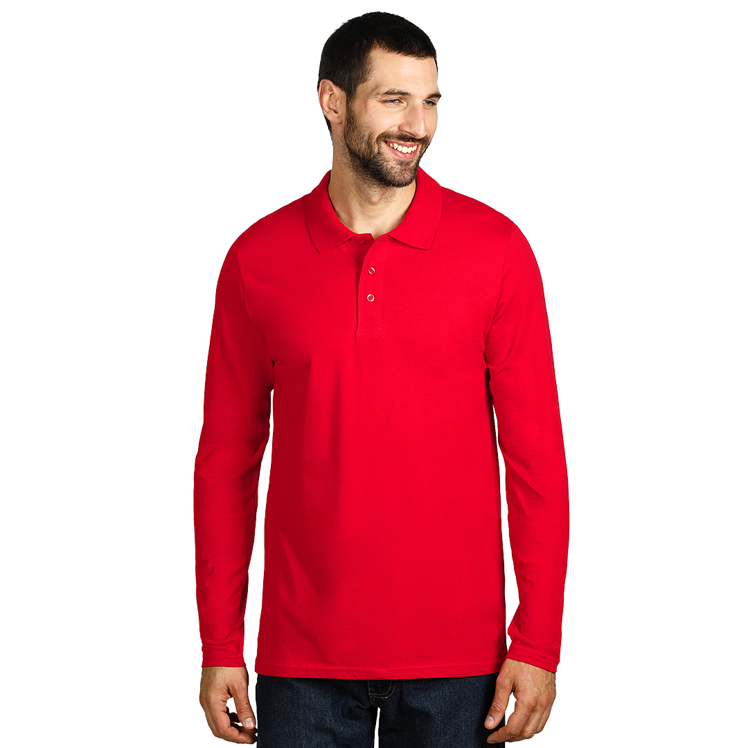 Langarm-Poloshirt, 180 g/m2