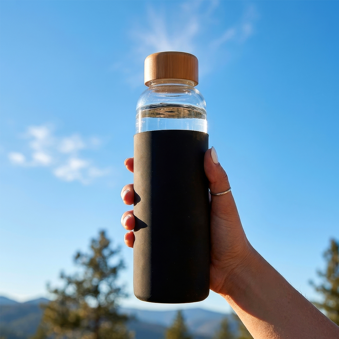Trinkflasche mit Silikonhülle, 500 ml