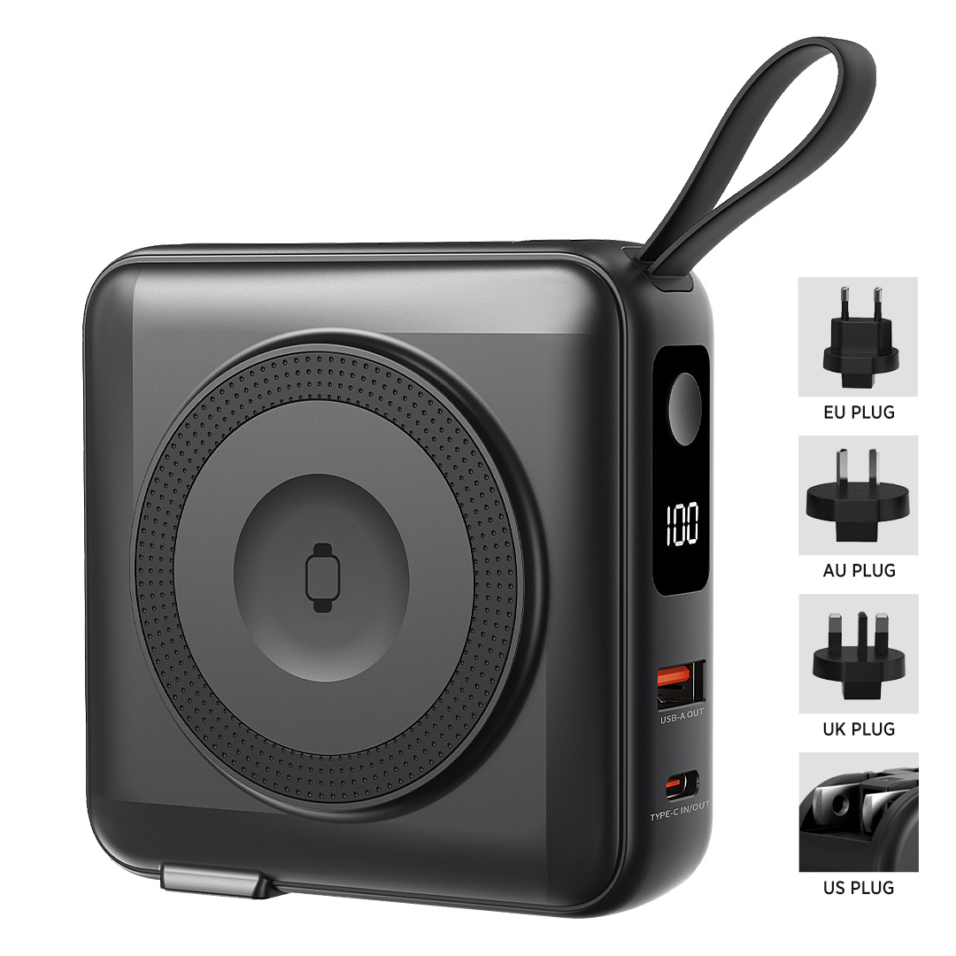 Universal-Reiseladegerät/Powerbank, 10.000 mAh, PD 20W, mit Magnet